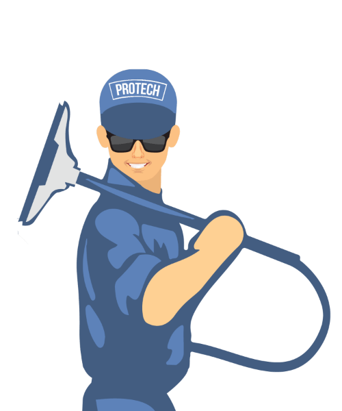 ProTech Technicians Always Clean With A Smile ProTech Carpet Care's Expert Carpet Cleaner